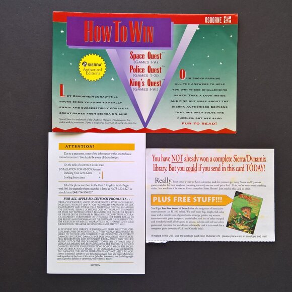 Police Quest PC Game Big Box Sierra 3.5" Floppy Disks (1992) - Picture 5 of 5